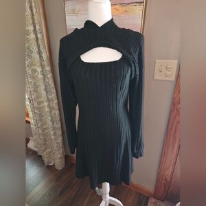 Elegant Black Midi Dress